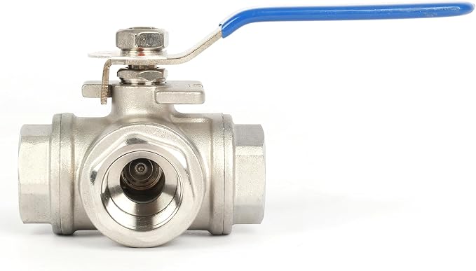 U.S. Solid 3/4" 3 Way Ball Valve - Image 2