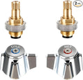 4" Brass Faucet Handle Cartridge Replacement Stem Assembly Faucet Valves Hot by Phivan