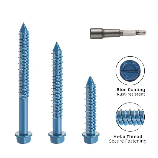 1/4" x 4" Concrete Screws, Brick or Stucco - Image 3