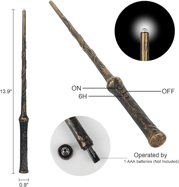GenSwin 10.8" Flameless Floating Candles Wand Halloween Decorations | 6H Timer - Image 6