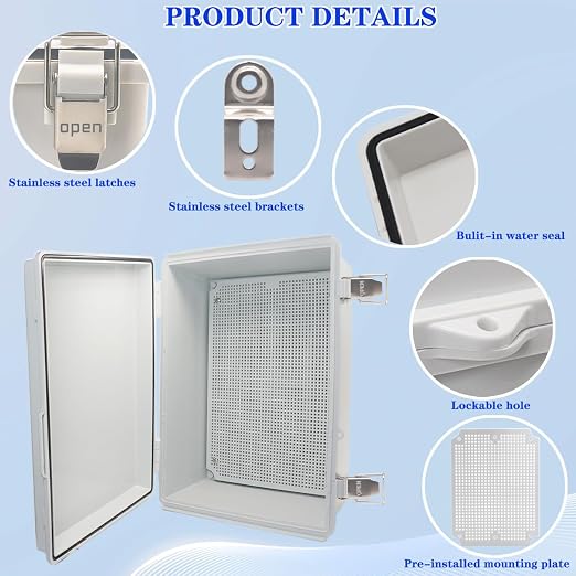 Waterproof Electrical Box Junction Box Weatherproof IP67 ABS Plastic Enclosure - Image 3