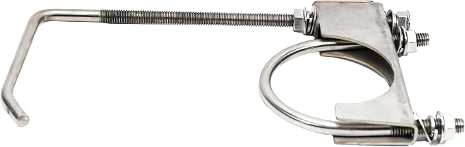 2 Pcs 2.5" Exhaust Clamp with Hanger, Heavy Duty Exhaust Hanger with Clamp - Image 6
