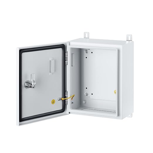IP65 Weatherproof Metal Box Wall-Mounted Electronic Equipment Enclosure Box by ordentlich