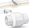 Geetery 1 Pcs 2'' PVC Check Valve Slip Swing No Spring Back Flow Preventer by Geetery