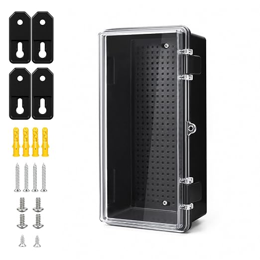 Junction Box IP67 Waterproof Electrical Box ABS Plastic Hinged Shell by LeMotech