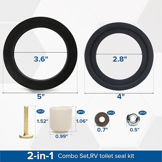 RV Toilet Seal, 385311652 RV Toilet Replacement Seal and 385311658 RV Toilet - Image 7