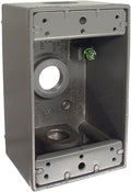3 Pack Hubbell-Bell 5320-0 Single Gang 3-1/2-Inch Outlets Weatherproof Box by BELL