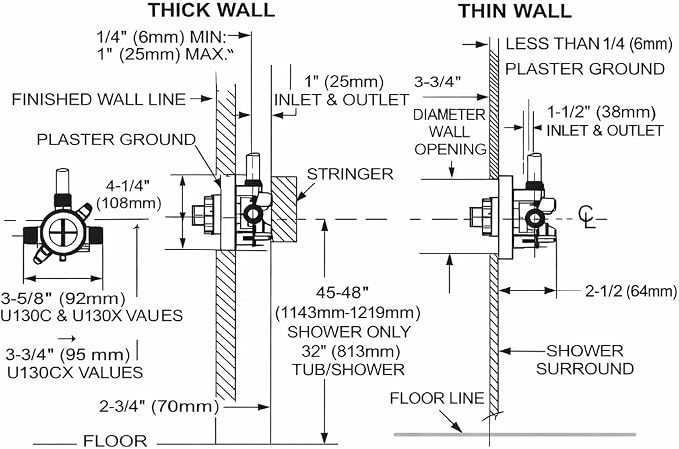 Moen U130X M-CORE 3 Port Shower Mixing Valve - Image 4