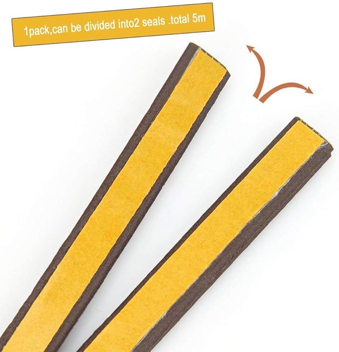 CloudBuyer Door & Window Weather Stripping, Soundproof Insulation Seal Strip - Image 4