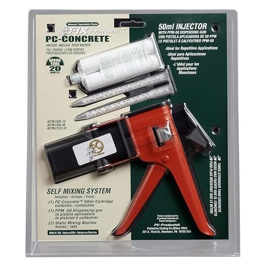 PC Products PC-Concrete Epoxy Adhesive Paste Kit, 50ml Cartridge and PPM-50 - Image 2