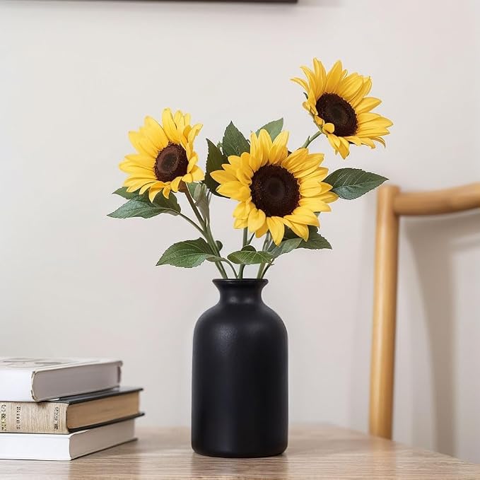 Black Bud Vases Set of 6 - Image 5