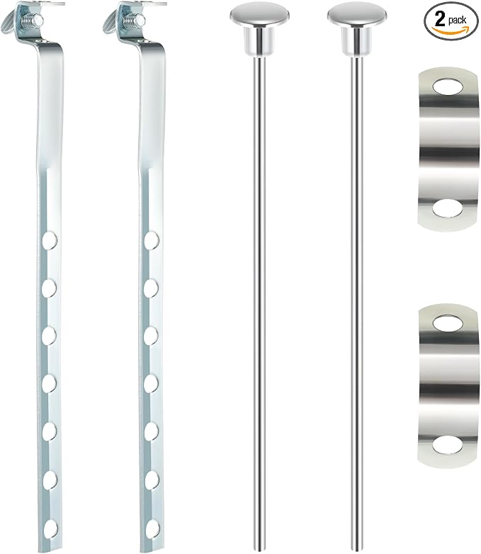 Enhon 2 Pack Universal Lavatory Pop Up Drain Lift Rod, and Spring Clip Kit by Clickhere