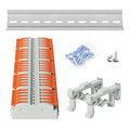 5Pcs DIN Terminal Blocks, 5 Conductor Splicing Connectors | 5 Conductor Compact by GUETNEU