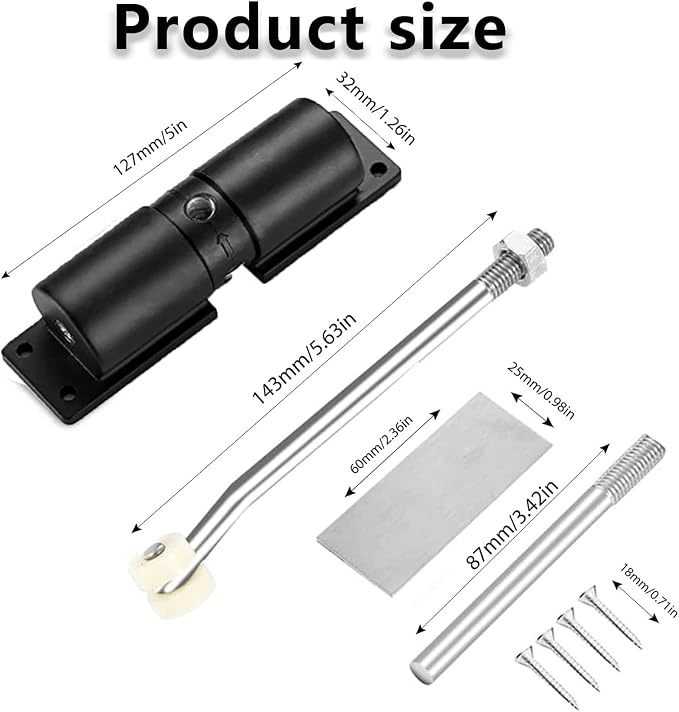 Automatic Door Closer, 30 kg Zinc Alloy Safety Spring Door Closer - Image 2