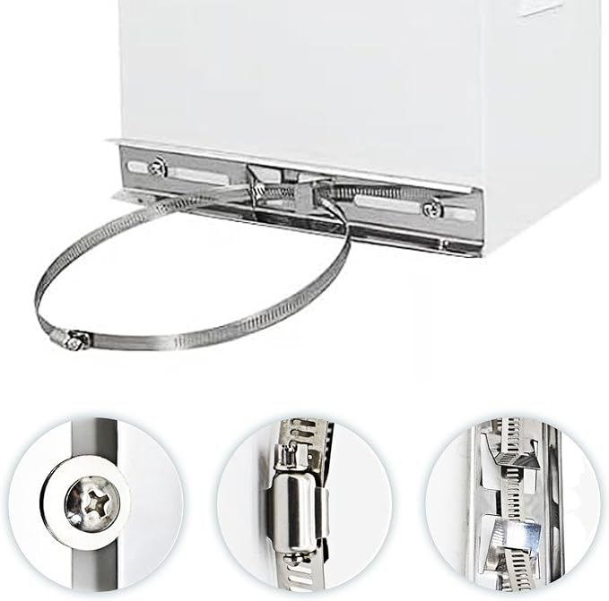 Sign Mounting Bracket, Pole Mounting Kits, 304 Stainless Steel Brackets - Image 5