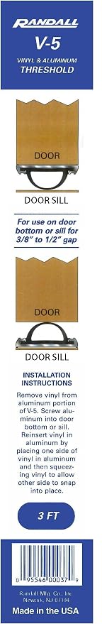 36" Mini Threshold or Door Bottom 1 1/4" Wide - Image 5