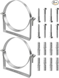10 Inch Pipe Hanger Chimney Support Bracket | 2 Pcs Heavy Duty Steel Rigid by HZSIFU