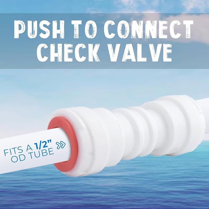 Ozmosis 1/2" Push To Connect Check Valve Straight and Durable - Image 2