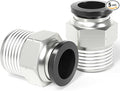 TAILONZ PNEUMATIC Male Straight 12mm Tube OD x 1/2 Inch NPT Thread Push to by TAILONZPNEUMATIC