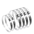 6PCS Adjustable Stainless Steel Duct Clamps by maierke