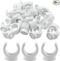 20 Pack 1/2 Inch Pipe Clamp, 16mm U-Shaped | Plastic PEX Clips, Pipe Hangers by Unknown