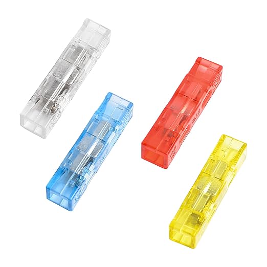 20Pcs Plug-in Quick-Connect Terminal Blocks, 1-in-1-out | 1-in-1-out Wire by GUETNEU