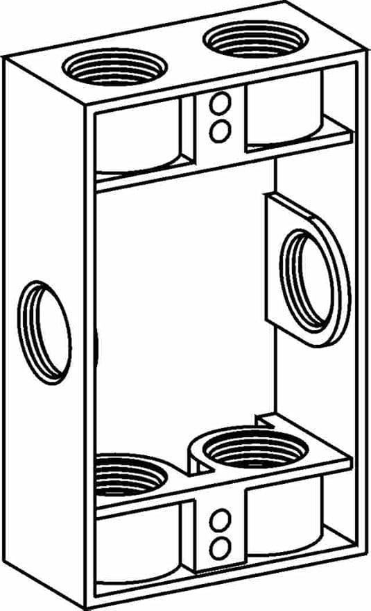 Orbit EXB75-6 Electric Box Extension Ring, 6 Outlets w/3/4" Hole Size by Orbit