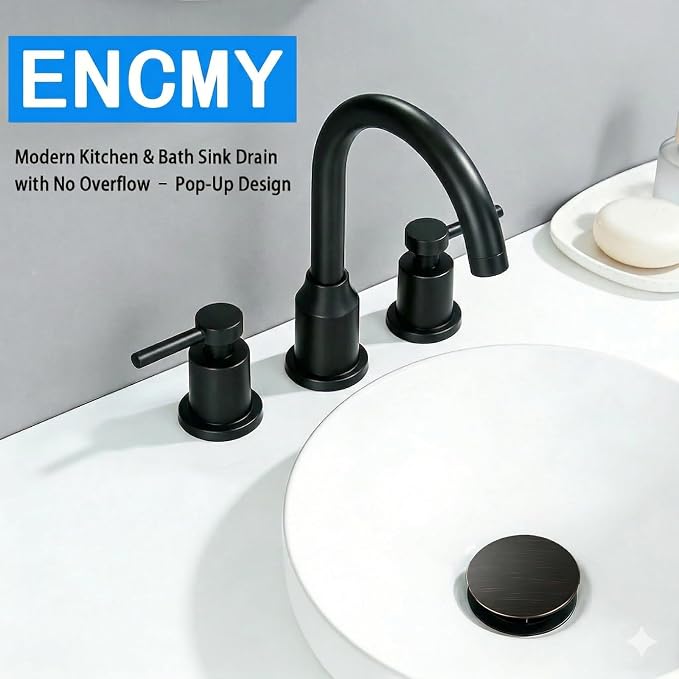 Bathroom Sink Drain Without Overflow- Oil Rubbed Bronze Pop up Drain - Image 3