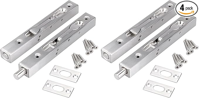 Sumnacon 2 Pcs Door Flush Bolts by Sumnacon