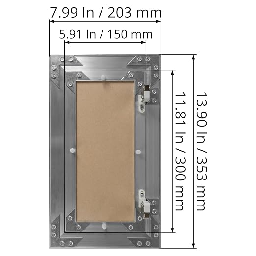 6" x 12" Waterproof Drywall Access Panel, Tileable and Paintable Ceiling and - Image 5