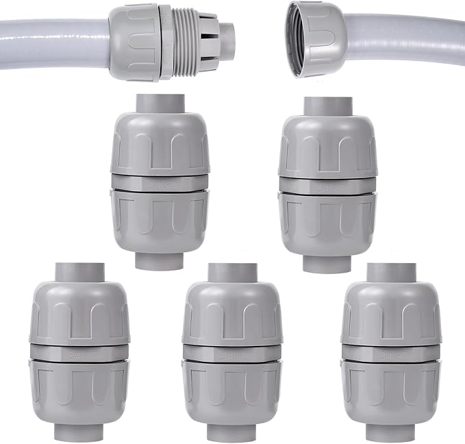 NPT 3/4 Double Conduit Liquid-Tight Connector Straight | Extend Repair Conduit by Aandxmok