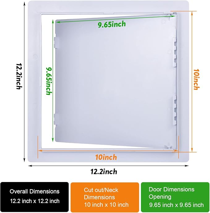 Access Panel 10x10 Inch, Wall & Ceiling Access Door - Image 2