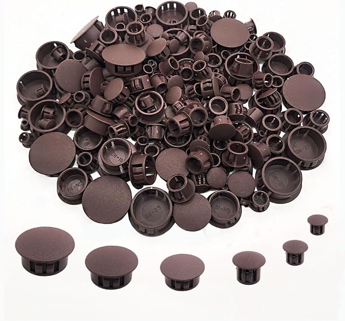 240Pcs 6 Sizes Plastic Hole Plugs, Plastic Plugs by Golderaccess