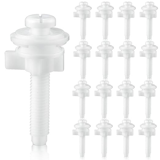 Jetec 16 Pieces Toilet Seat Screws Replacement Kit by Jetec
