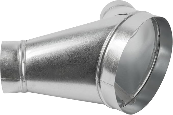 45° Degree Ø8 x 4 x 4 Inch Y Shape Duct Splitter - Image 7