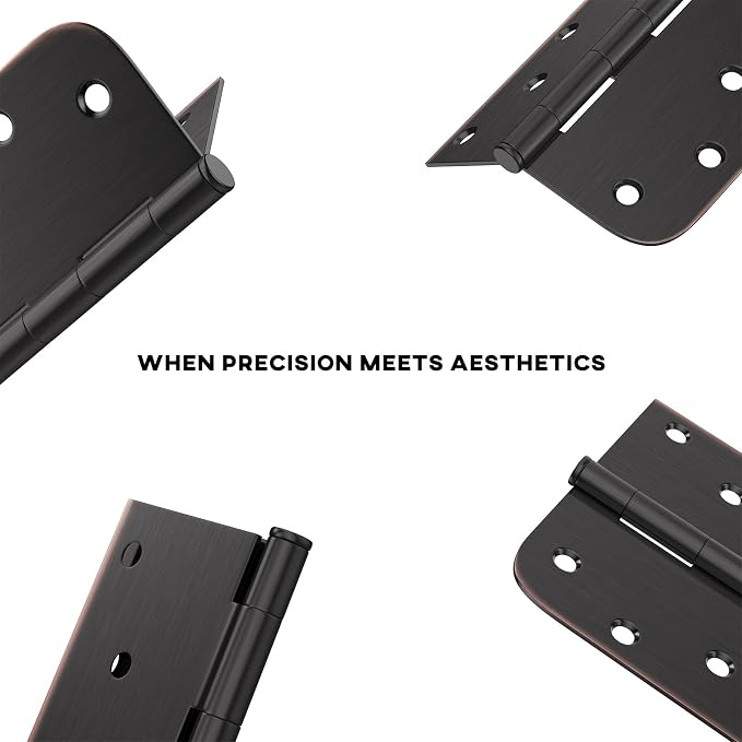 24 Pack goldenwarm 4in Oil Rubbed Bronze Door Hinges Interior Door Hinges 4 x 4 - Image 5