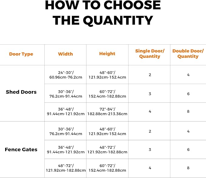 Fence Hinges for Outdoor Wood Gates Heavy Duty, 270°Solid Folding Butt Hinges - Image 8
