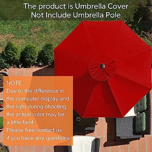 EliteShade USA 9FT Patio Umbrella Replacement Covers 8 Ribs Market Umbrella - Image 2