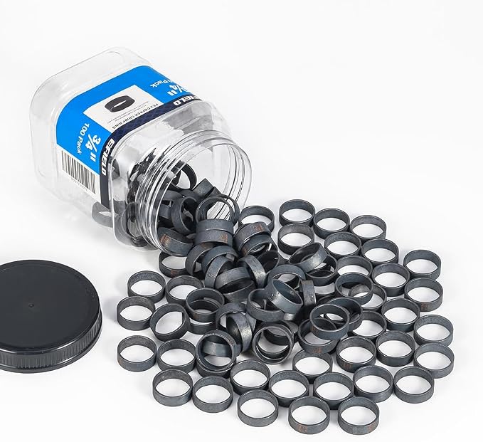 100 piece EFIELD 3/4-inch Pex Copper Crimp Rings - Image 4