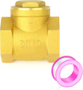 GASHER 1PCS Brass Swing Check Valve 1-1/2" Female Thread, Backflow Prevention by GASHER