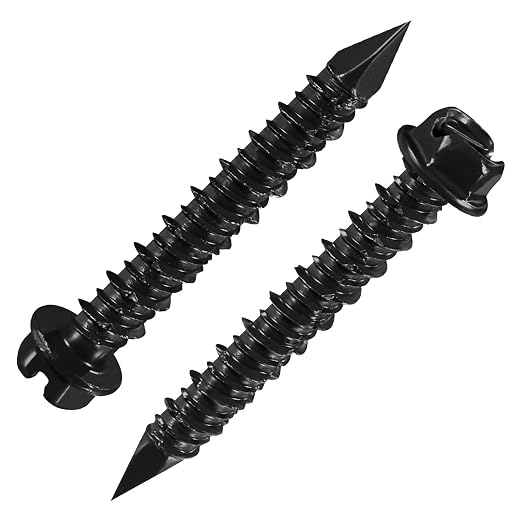 Wensilon # 3/16 "Slotted Hexagonal Concrete Screw anchoring kit, Three Color - Image 3