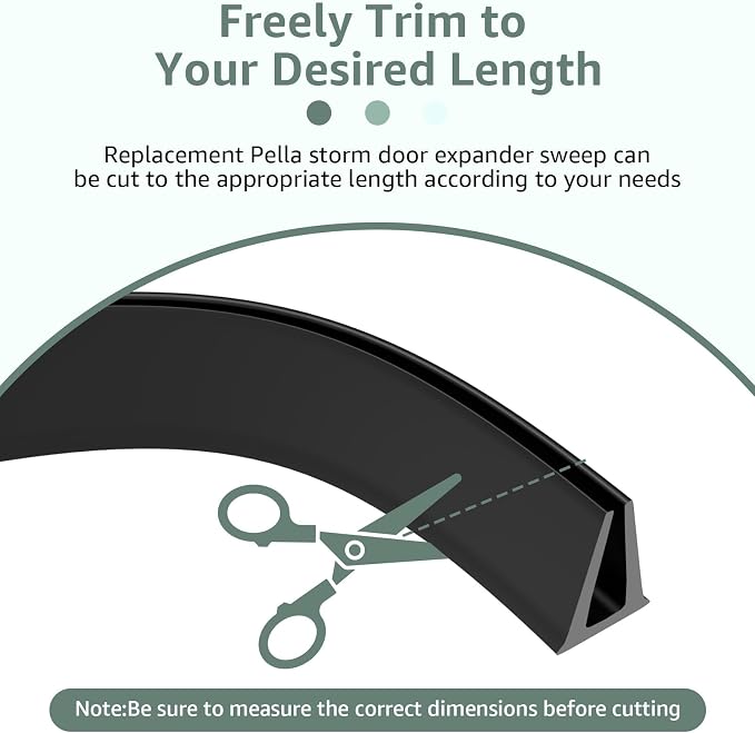 Replacement for Larson & Pella Storm Door Weather Sweep | CH9030501 Storm Door - Image 3