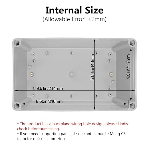 IP67 Waterproof Junction Box ABS Plastic Project Box Dustproof Electrical Box - Image 3