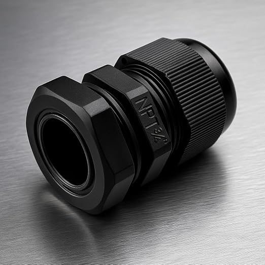 3/4" NPT Strain Relief Nylon Cord Grip Cable Glands - Image 2