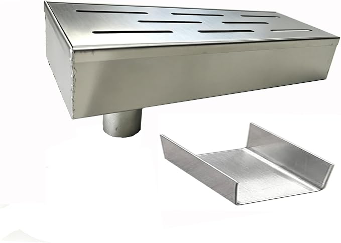 304 Stainless Steel Trench Drain Kit, Narrow Channel Drain by SUIGDRR