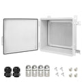 Electrical Box, IP67 Waterproof Hinged Cover Stainless Steel Latch Junction Box by LeMotech
