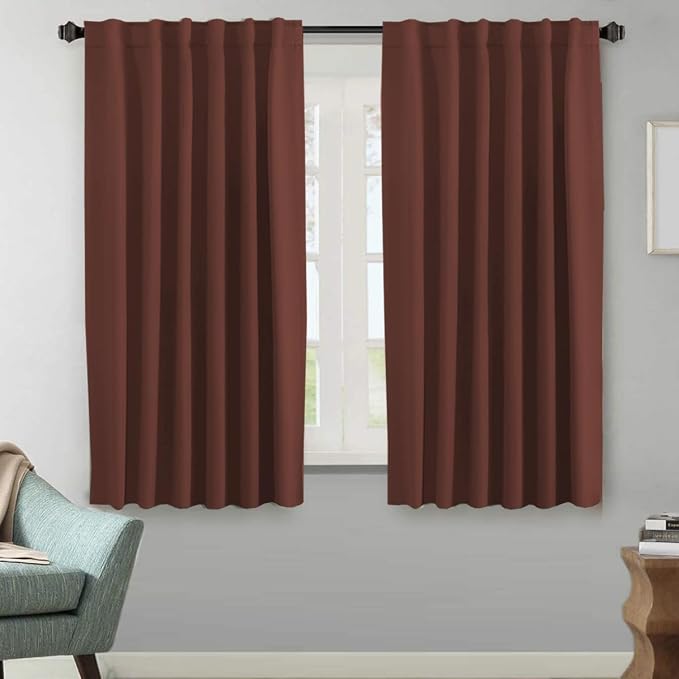 H.VERSAILTEX Blackout Curtains Thermal Insulated Window Treatment Panels Room by HVERSAILTEX