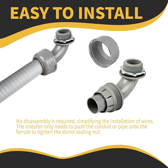 Conduit Connectors, 1-1/4 Inch, Non-Metallic, - Image 5