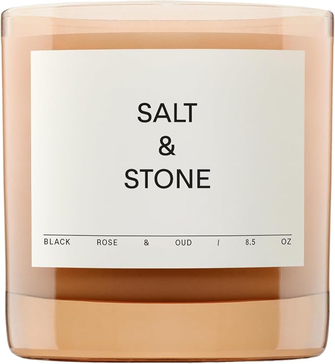 Salt & Stone Coconut & Soy Blend Scented Candle, Dark & Floral Scent, by SaltStone