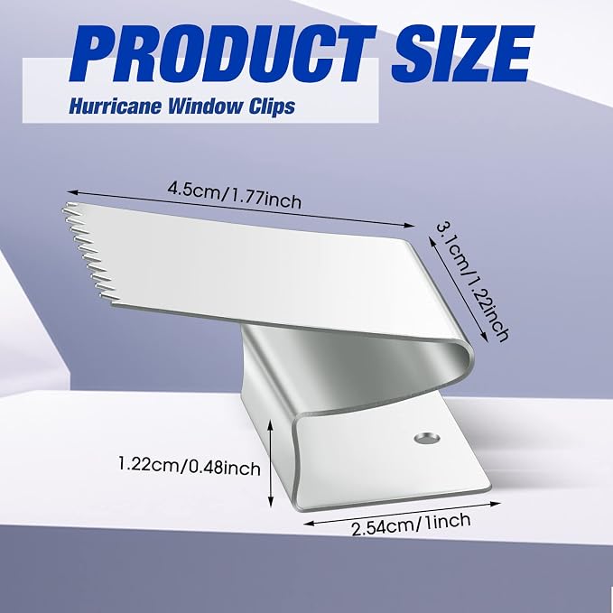 Universal Hurricane Shutters for Windows Exterior, Window Clips, Hurricane - Image 2